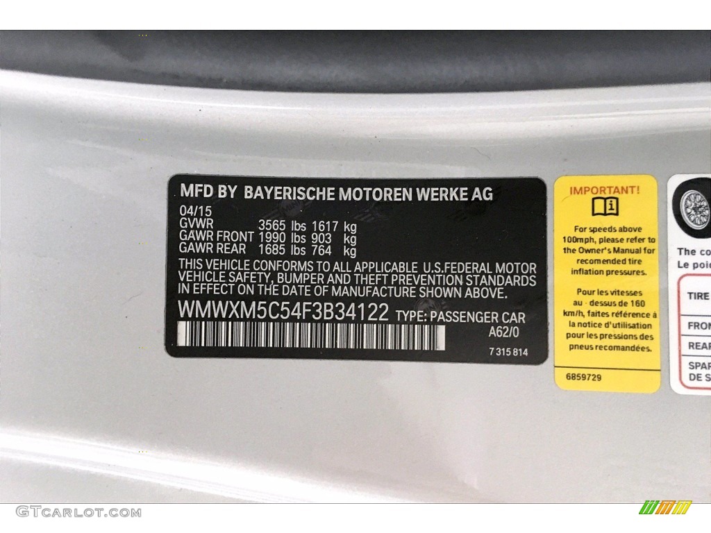 2015 Cooper Hardtop 2 Door - White Silver Metallic / Carbon Black photo #34