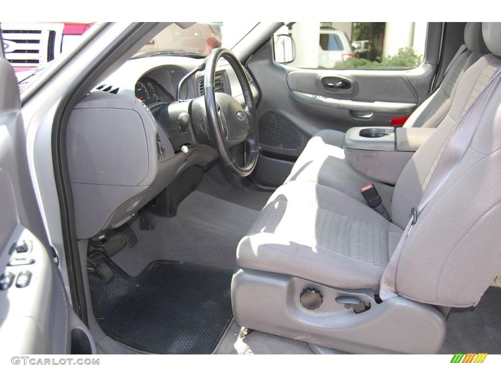 2003 F150 XLT Sport SuperCab - Silver Metallic / Medium Graphite Grey photo #5