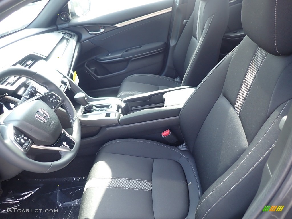 Black Interior 2021 Honda Civic EX Hatchback Photo #139679773