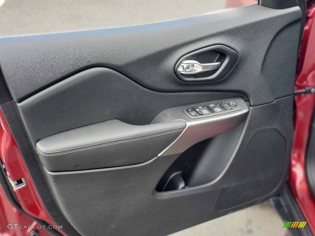 2021 Jeep Cherokee Latitude Lux 4x4 Black Door Panel Photo #139679800