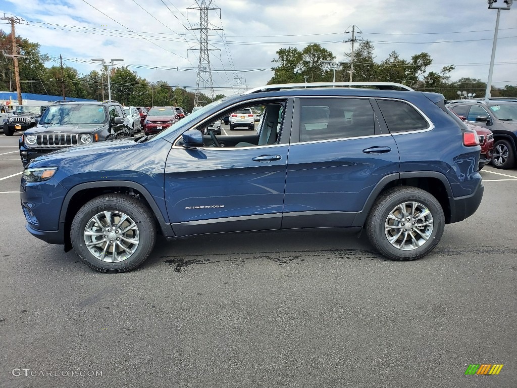 Slate Blue Pearl 2021 Jeep Cherokee Latitude Lux 4x4 Exterior Photo #139679977