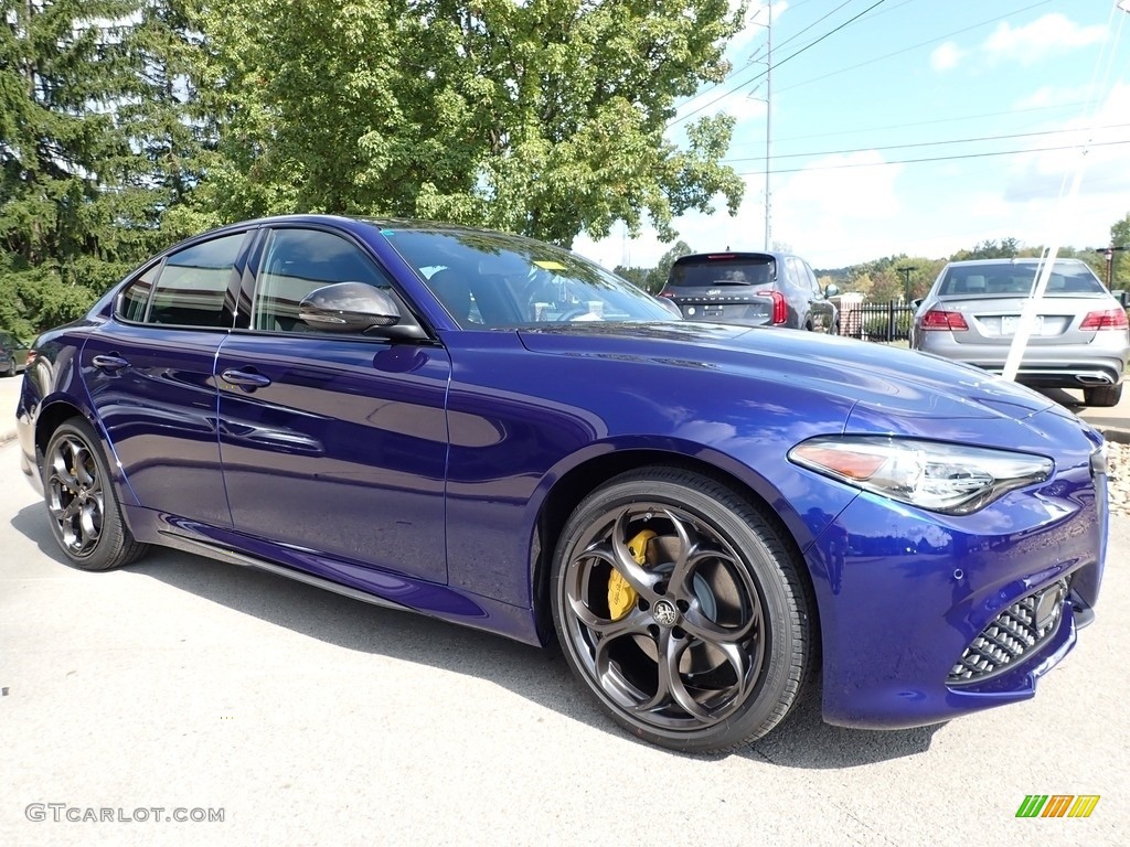 Montecarlo Blue Metallic 2020 Alfa Romeo Giulia TI AWD Exterior Photo #139681501
