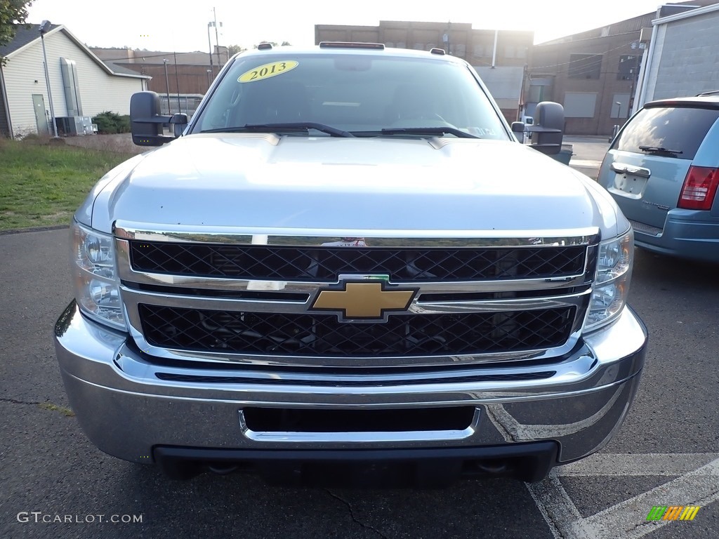 Silver Ice Metallic 2013 Chevrolet Silverado 3500HD WT Extended Cab 4x4 Exterior Photo #139681996