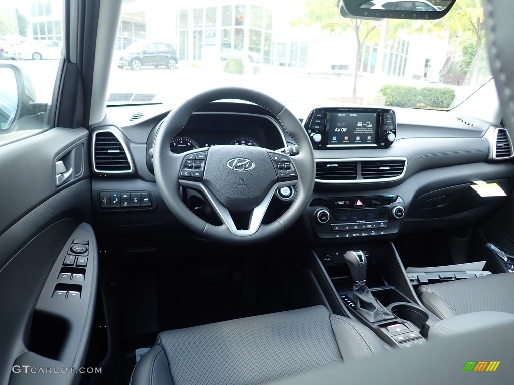 Black Interior 2021 Hyundai Tucson Limited AWD Photo #139682080