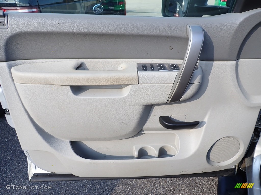 2013 Chevrolet Silverado 3500HD WT Extended Cab 4x4 Dark Titanium Door Panel Photo #139682215