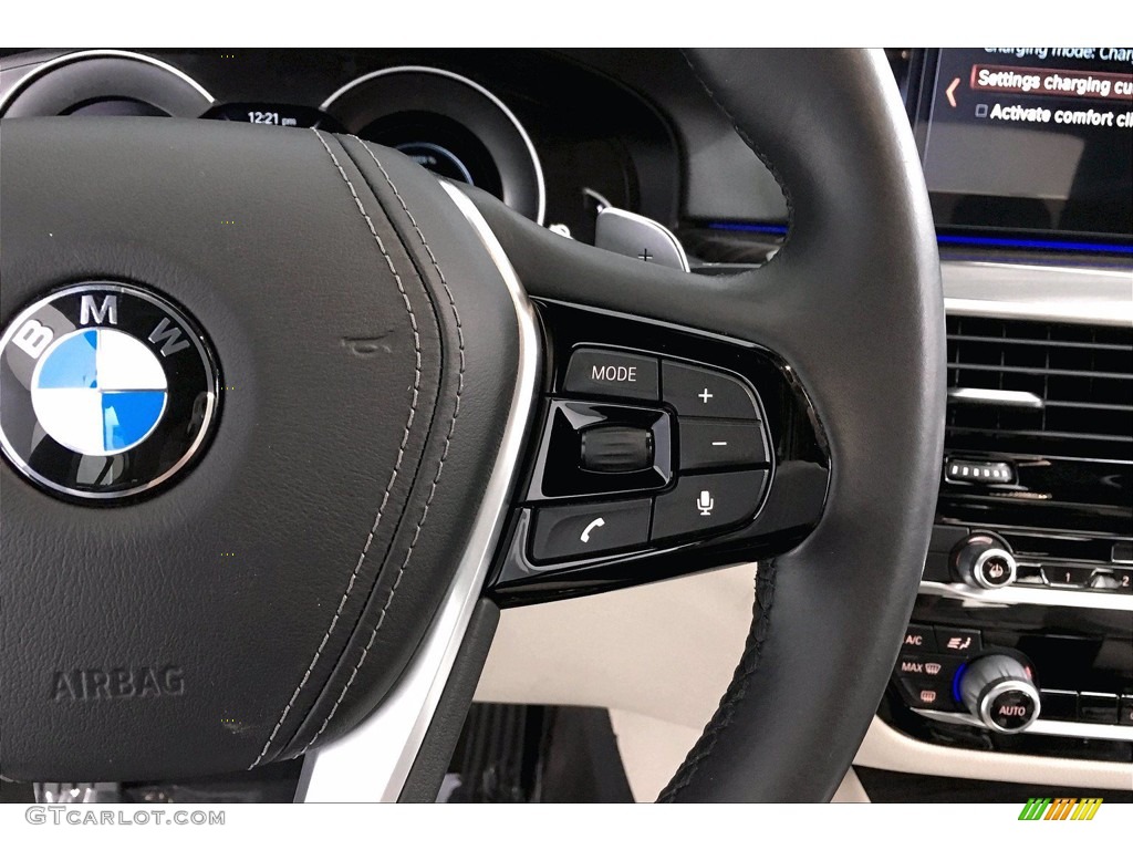2018 5 Series 530e iPerfomance Sedan - Bluestone Metallic / Canberra Beige/Black photo #19