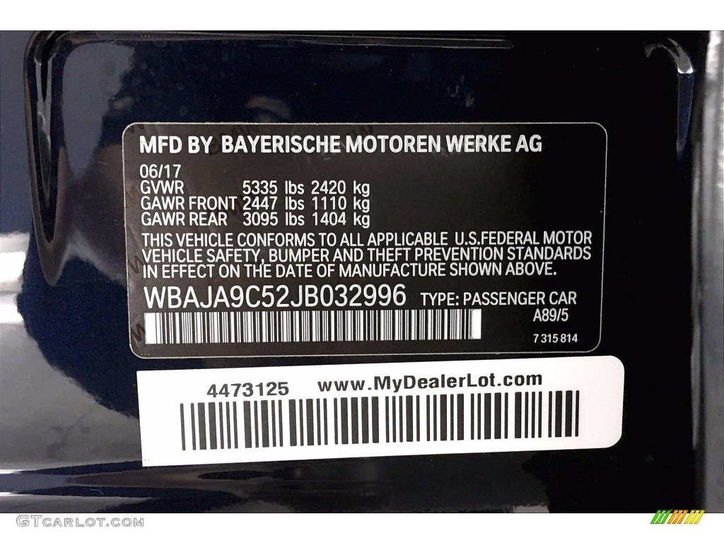 2018 5 Series 530e iPerfomance Sedan - Bluestone Metallic / Canberra Beige/Black photo #36