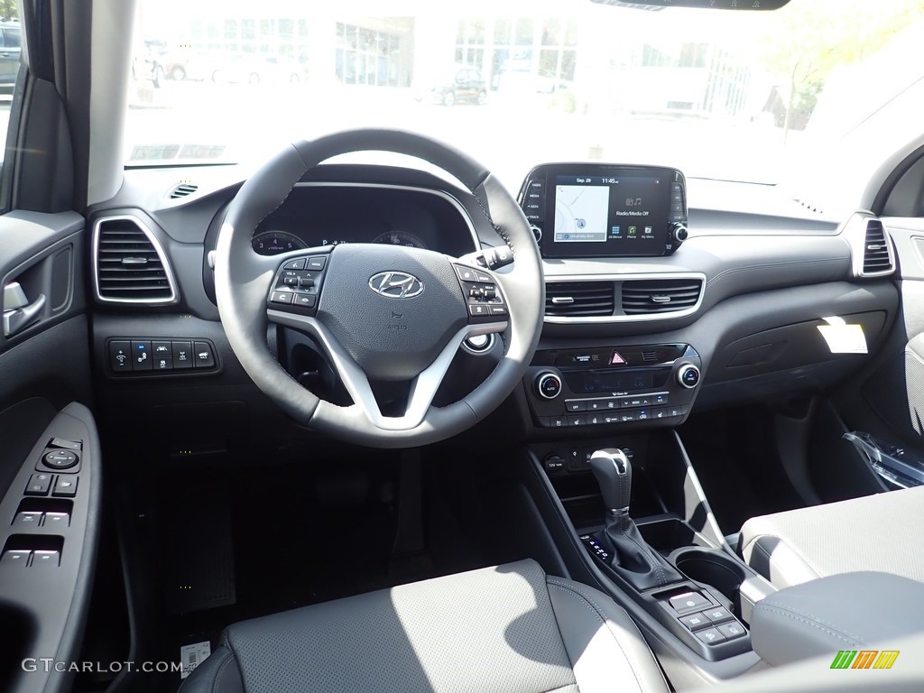 2021 Hyundai Tucson Ulitimate AWD Black Dashboard Photo #139683141