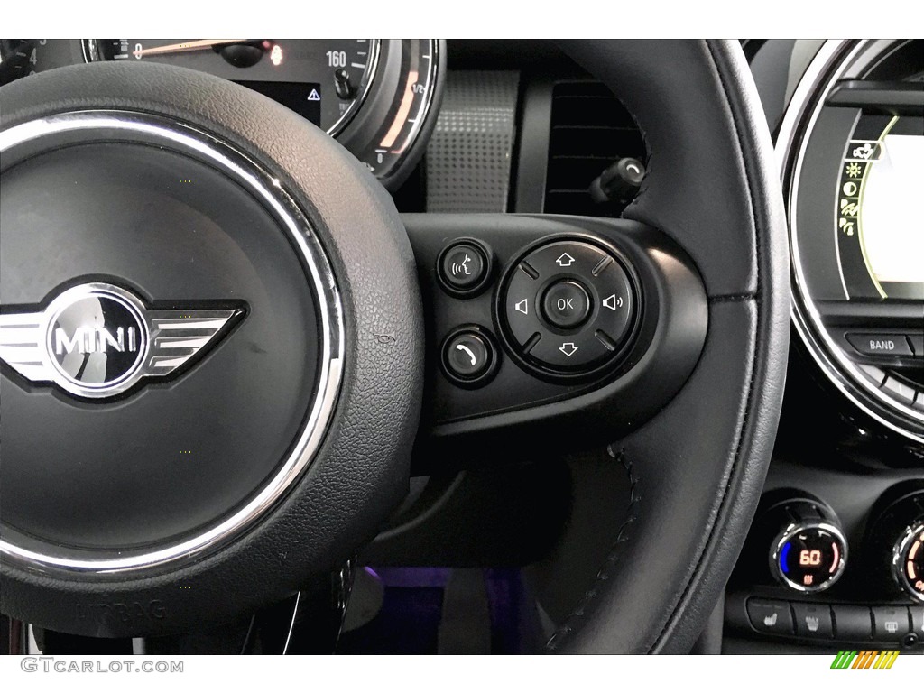 2018 Mini Convertible Cooper Carbon Black Steering Wheel Photo #139683279