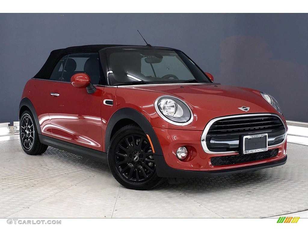 Blazing Red Metallic 2018 Mini Convertible Cooper Exterior Photo #139683697
