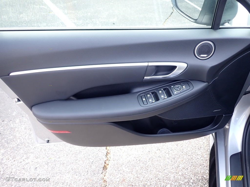 2020 Hyundai Sonata SEL Hybrid Black Door Panel Photo #139684276