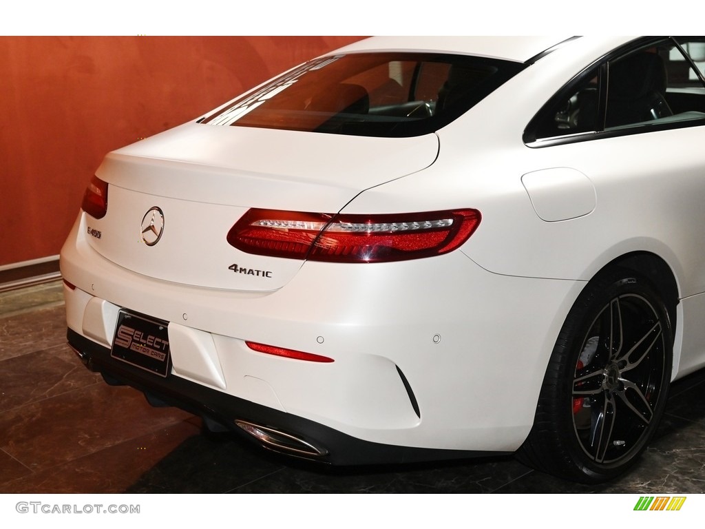 2018 E 400 4Matic Coupe Edition 1 - designo Cashmere White Magno (Matte) / Edition 1/Deep White and Black Two Tone photo #5