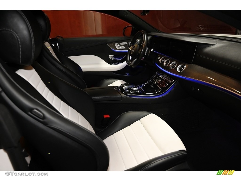 Edition 1/Deep White and Black Two Tone Interior 2018 Mercedes-Benz E 400 4Matic Coupe Edition 1 Photo #139684534