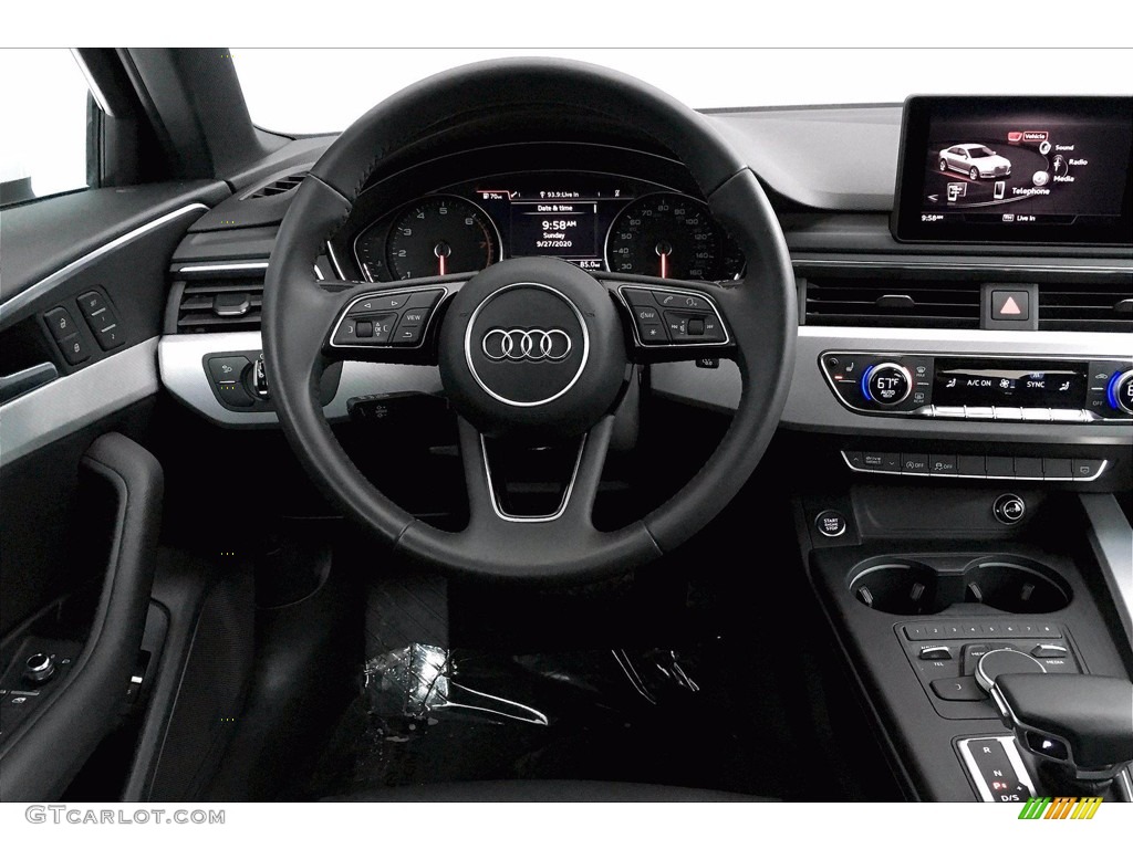 2018 Audi A4 2.0T ultra Premium Black Steering Wheel Photo #139684780