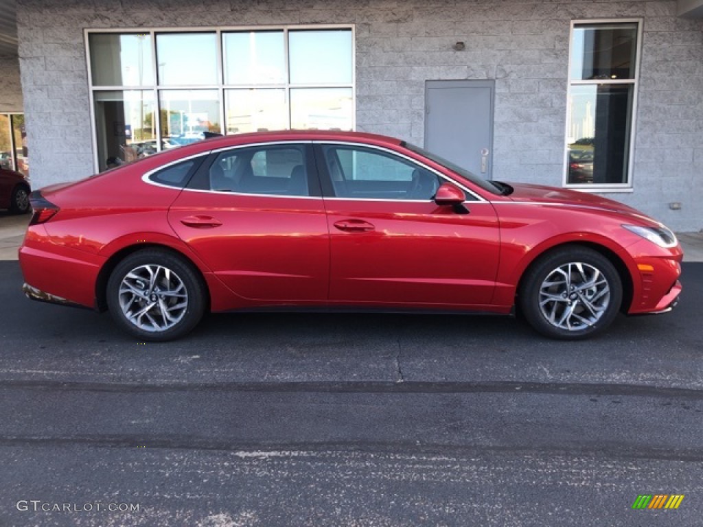 Calypso Red 2021 Hyundai Sonata SEL Exterior Photo #139685200