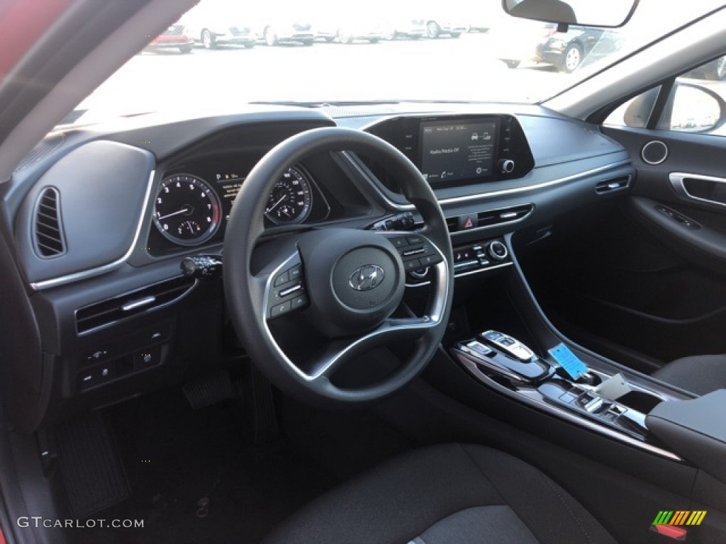 2021 Hyundai Sonata SEL Black Dashboard Photo #139685362