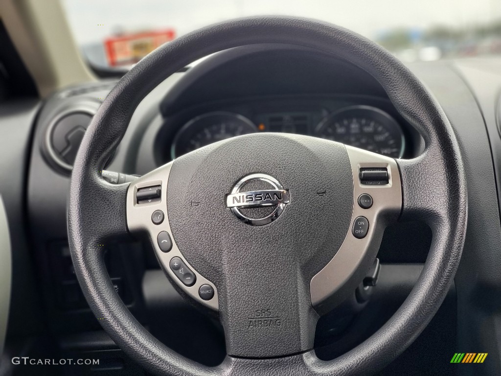 2011 Rogue SV AWD - Pearl White / Black photo #7
