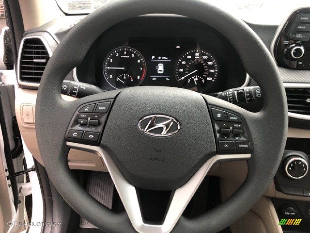 2021 Hyundai Tucson Value AWD Beige Steering Wheel Photo #139687556