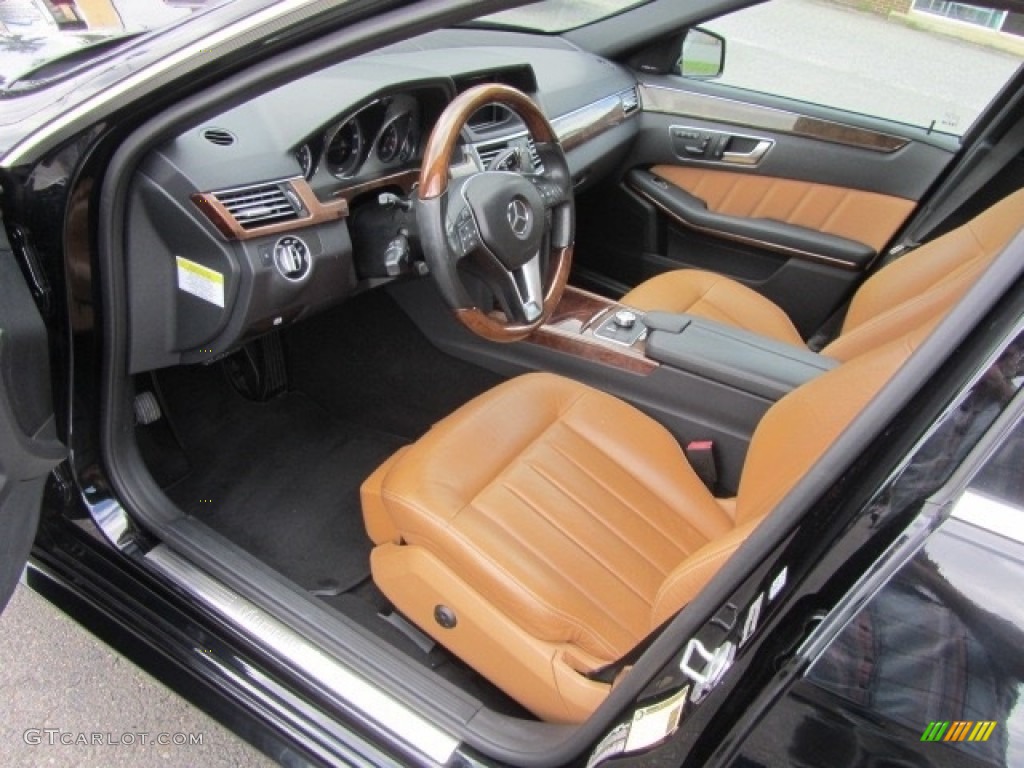 Natural Beige/Black Interior 2013 Mercedes-Benz E 350 Sedan Photo #139687963