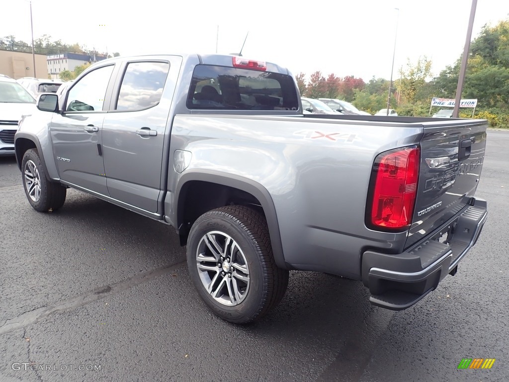 2021 Colorado WT Crew Cab 4x4 - Satin Steel Metallic / Jet Black/­Dark Ash photo #4