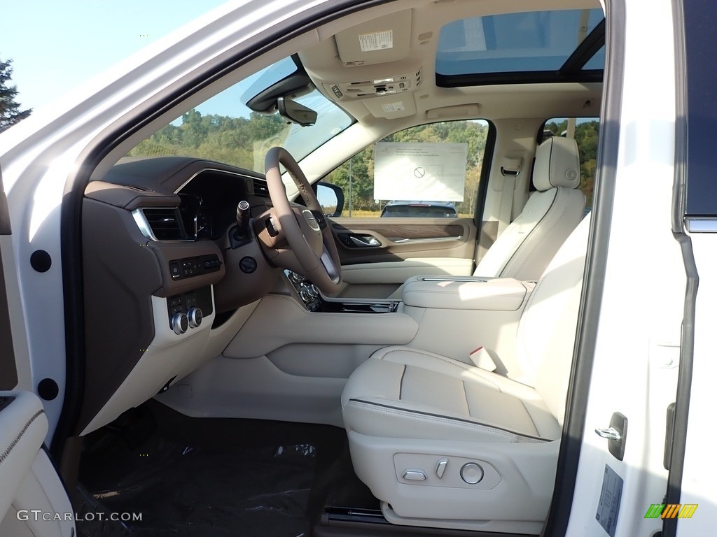 Teak/­Light Shale Interior 2021 GMC Yukon Denali 4WD Photo #139688245