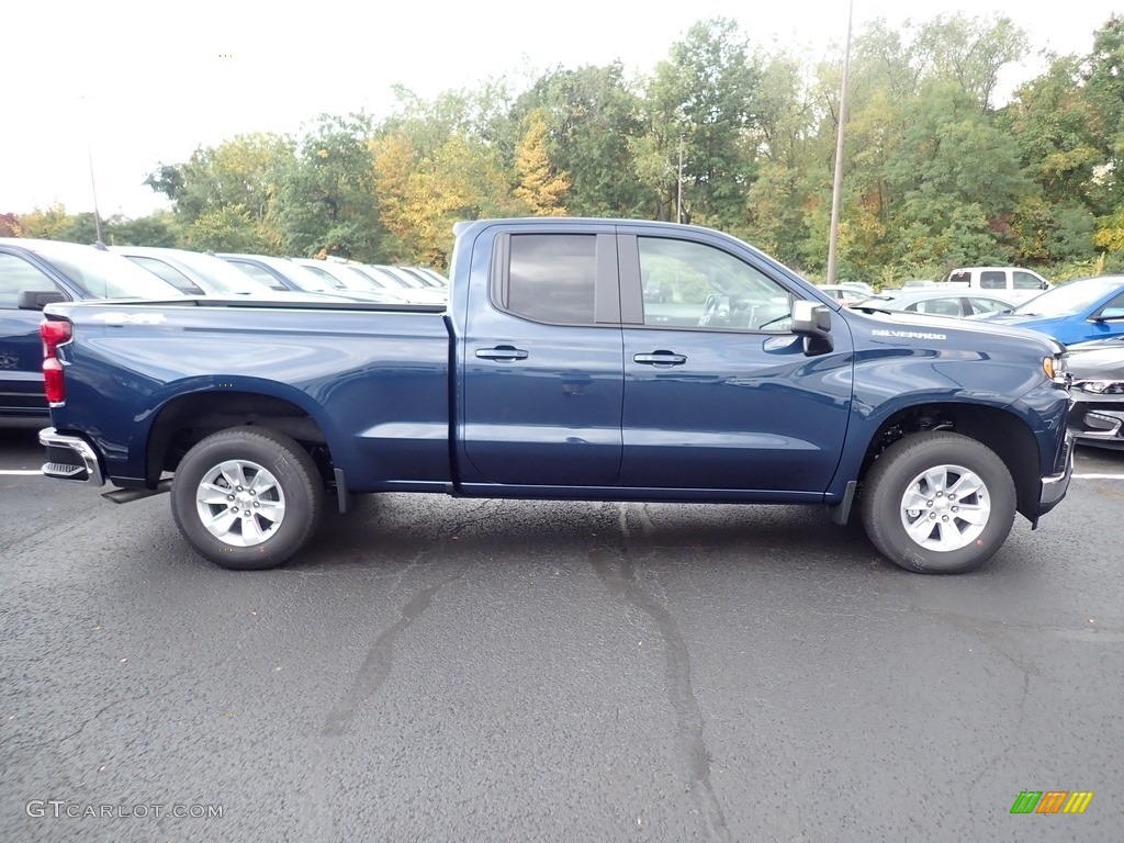 Northsky Blue Metallic 2021 Chevrolet Silverado 1500 LT Double Cab 4x4 Exterior Photo #139688854
