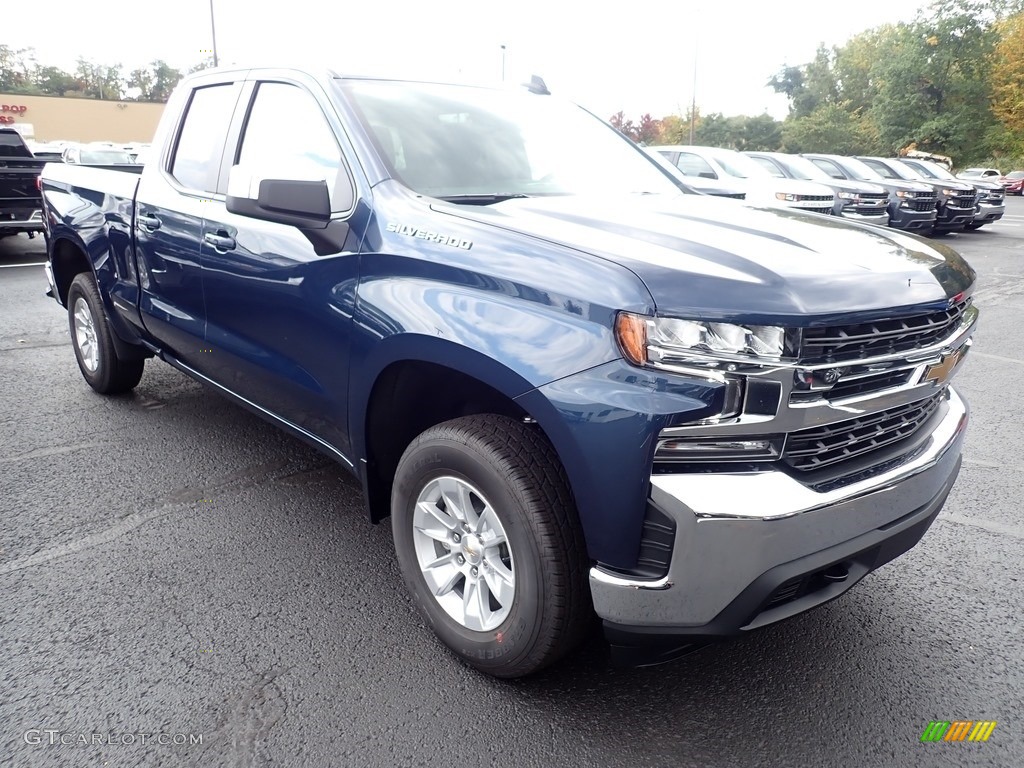 Northsky Blue Metallic 2021 Chevrolet Silverado 1500 LT Double Cab 4x4 Exterior Photo #139688872