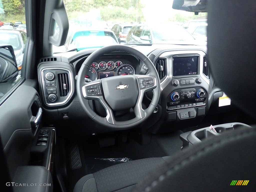 Jet Black Interior 2021 Chevrolet Silverado 1500 LT Double Cab 4x4 Photo #139688968