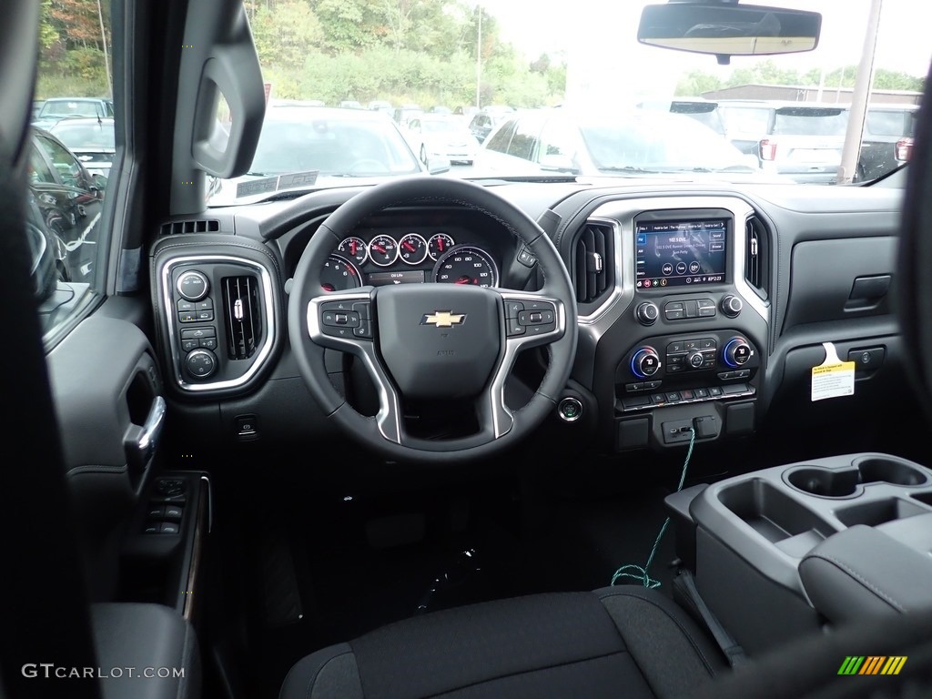 2021 Chevrolet Silverado 1500 LT Double Cab 4x4 Jet Black Dashboard Photo #139689298