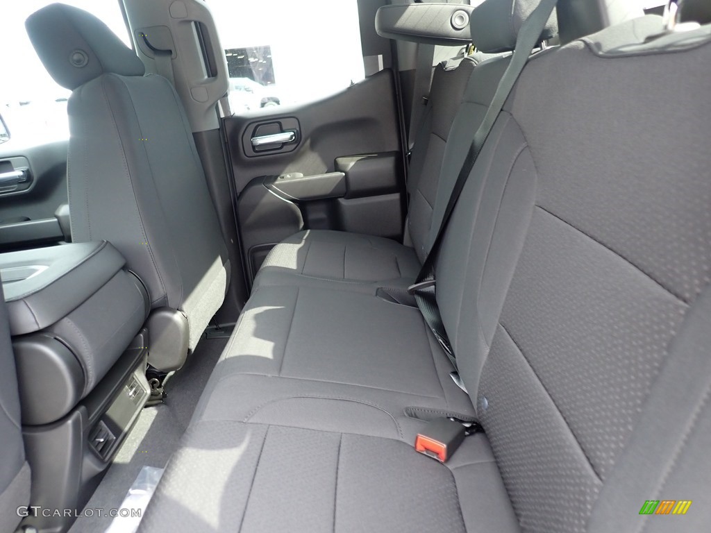 Jet Black Interior 2021 Chevrolet Silverado 1500 Custom Double Cab 4x4 Photo #139689616