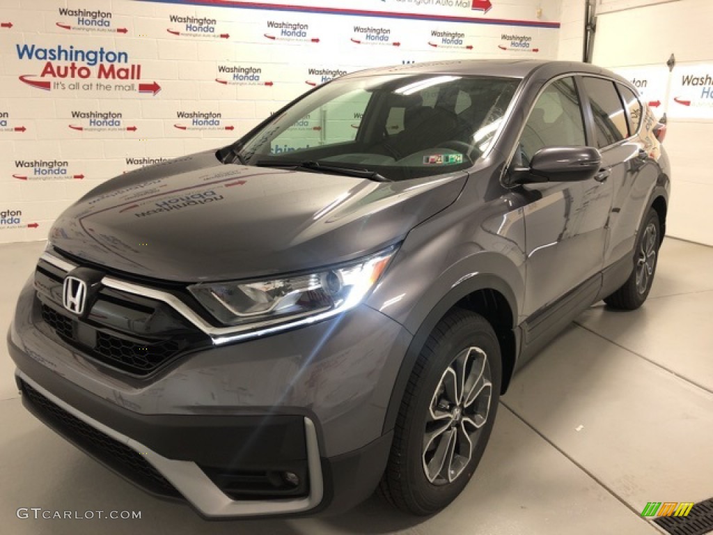 2020 CR-V EX AWD - Modern Steel Metallic / Black photo #1