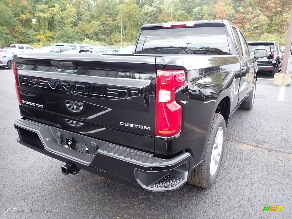 2021 Silverado 1500 Custom Double Cab 4x4 - Black / Jet Black photo #5