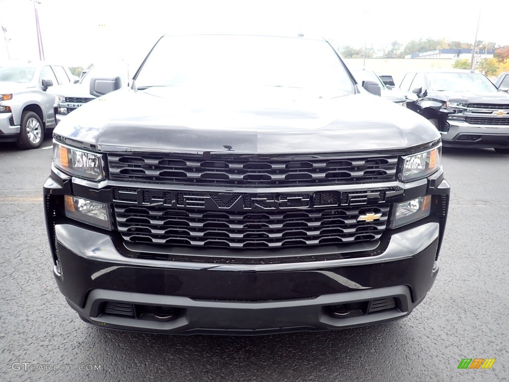 2021 Silverado 1500 Custom Double Cab 4x4 - Black / Jet Black photo #8