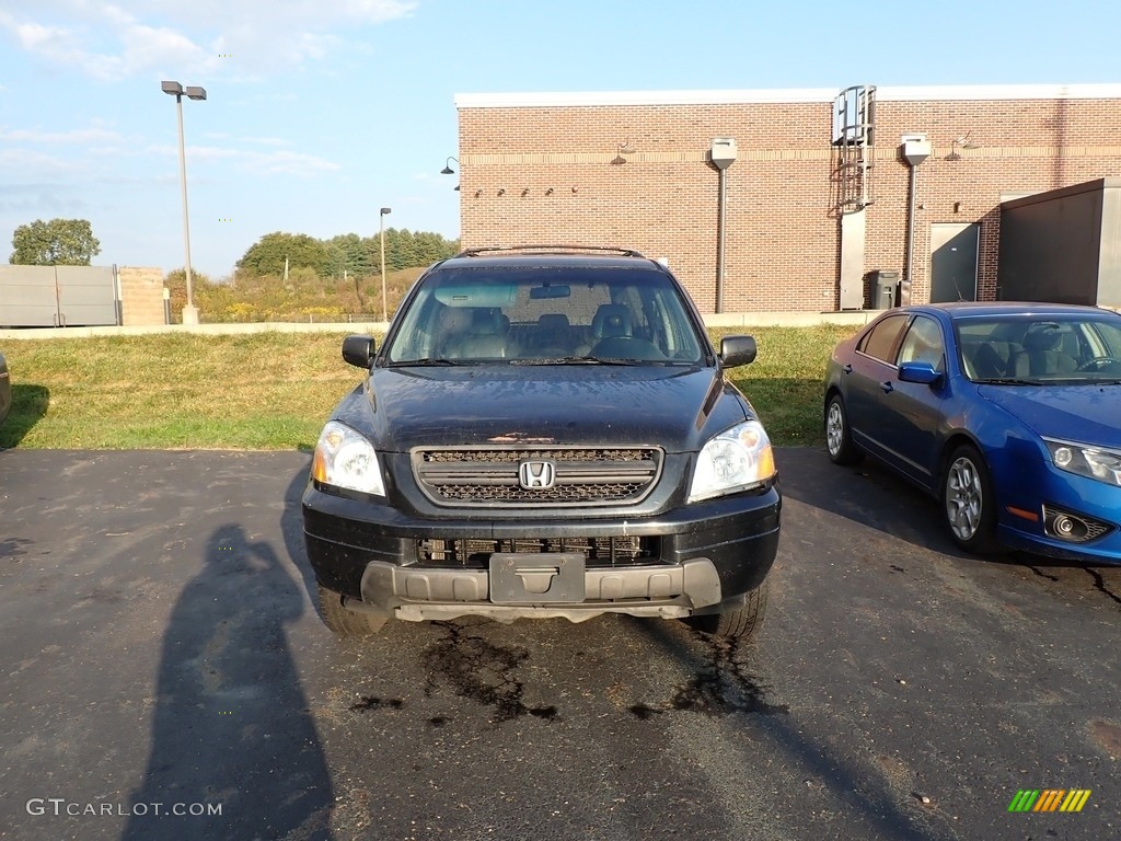 2004 Pilot EX-L 4WD - Nighthawk Black Pearl / Gray photo #4