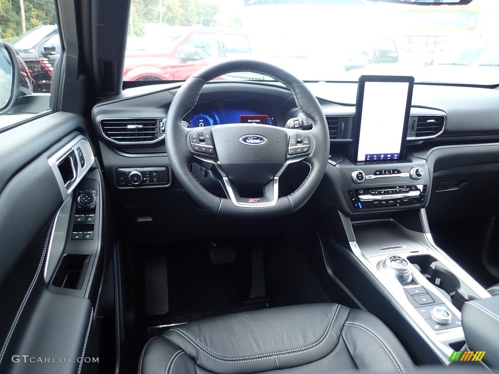 Ebony Interior 2020 Ford Explorer ST 4WD Photo #139690429