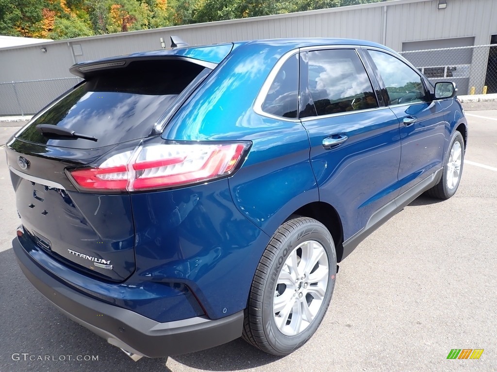 2020 Edge Titanium AWD - Dark Persian Green Metallic / Soft Ceramic photo #2