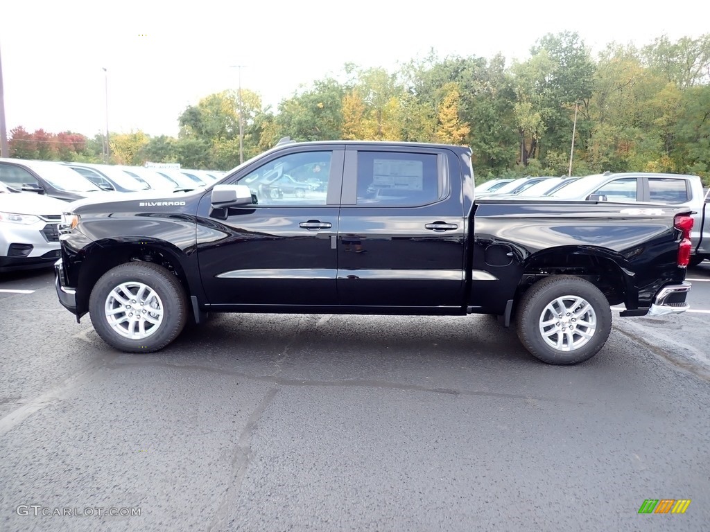 Black 2020 Chevrolet Silverado 1500 LT Crew Cab 4x4 Exterior Photo #139690936