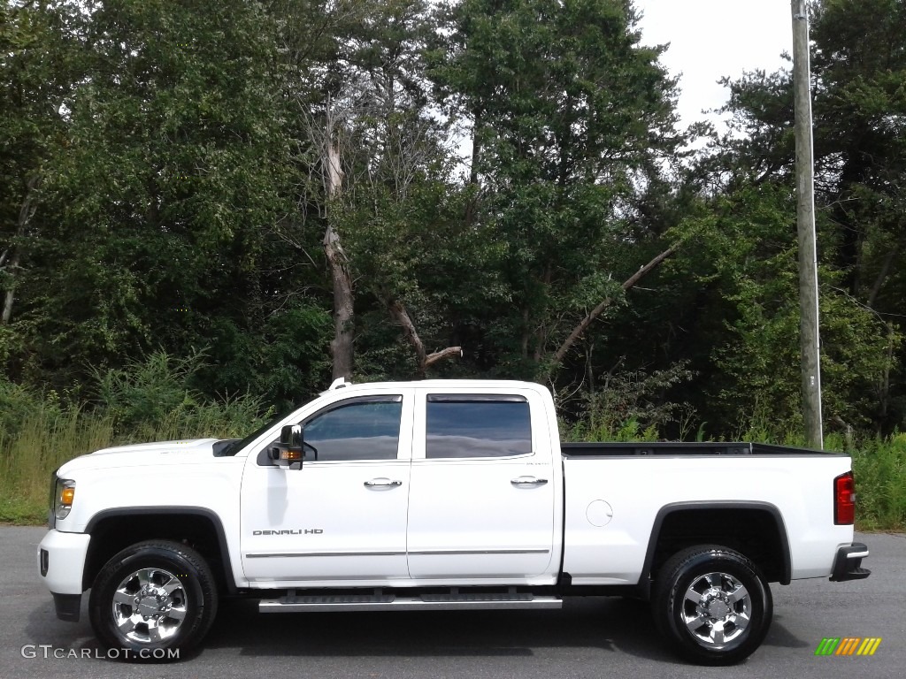 Summit White 2018 GMC Sierra 3500HD Denali Crew Cab 4x4 Exterior Photo #139692171