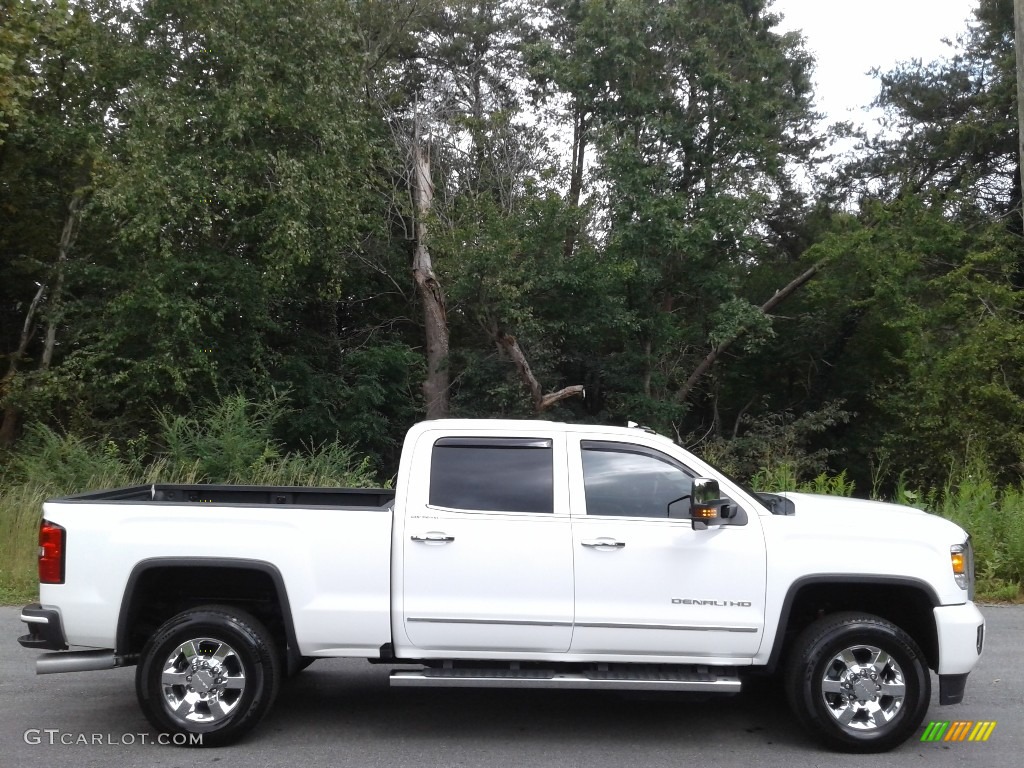 Summit White 2018 GMC Sierra 3500HD Denali Crew Cab 4x4 Exterior Photo #139692270
