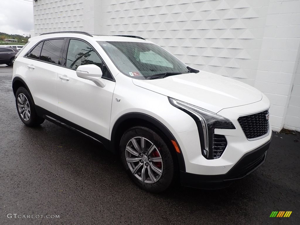 Crystal White Tricoat 2021 Cadillac XT4 Sport AWD Exterior Photo #139693693