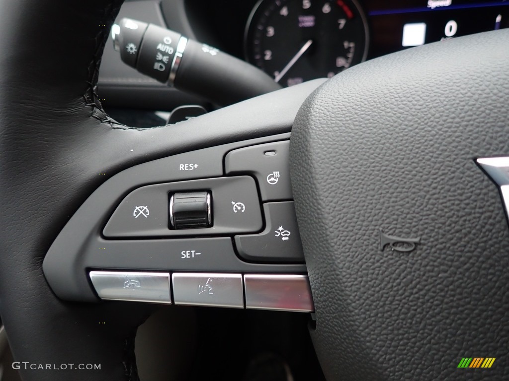 2021 Cadillac XT4 Premium Luxury AWD Light Platinum/Jet Black Steering Wheel Photo #139694658