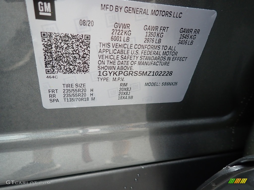 2021 XT6 Sport AWD - Satin Steel Metallic / Jet Black photo #15