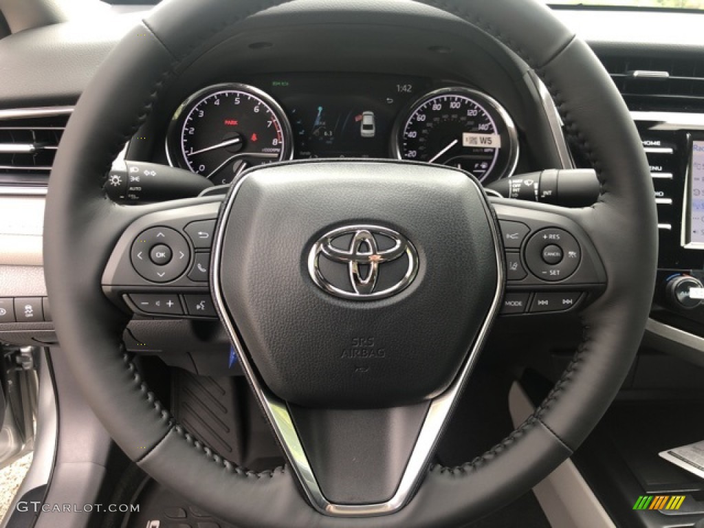 2020 Toyota Camry SE AWD Ash Steering Wheel Photo #139695063