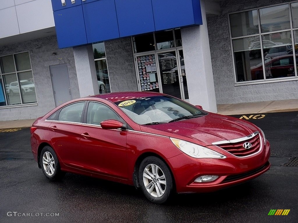 2013 Sonata GLS - Sparkling Ruby / Camel photo #1