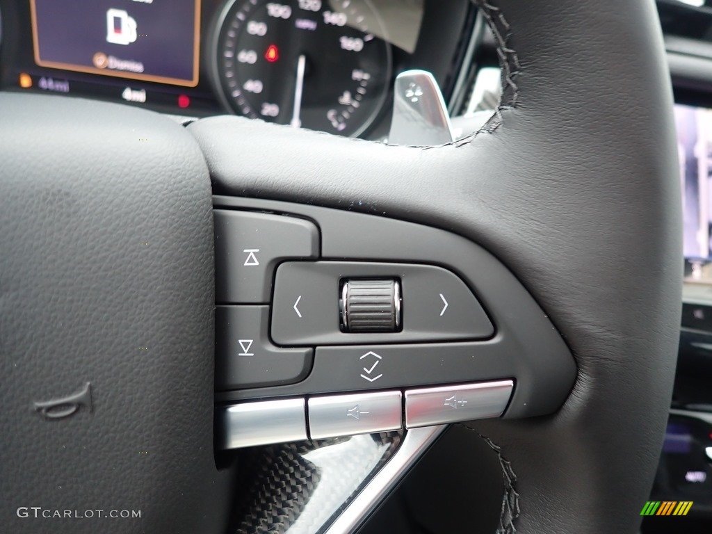 2021 Cadillac XT6 Sport AWD Jet Black Steering Wheel Photo #139695126
