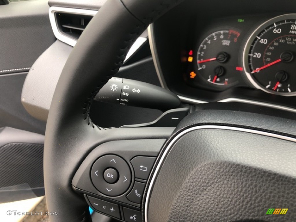 2021 Toyota Corolla Hatchback SE Black Steering Wheel Photo #139696002