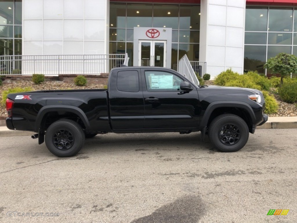 2020 Tacoma SR Access Cab 4x4 - Midnight Black Metallic / Cement photo #36