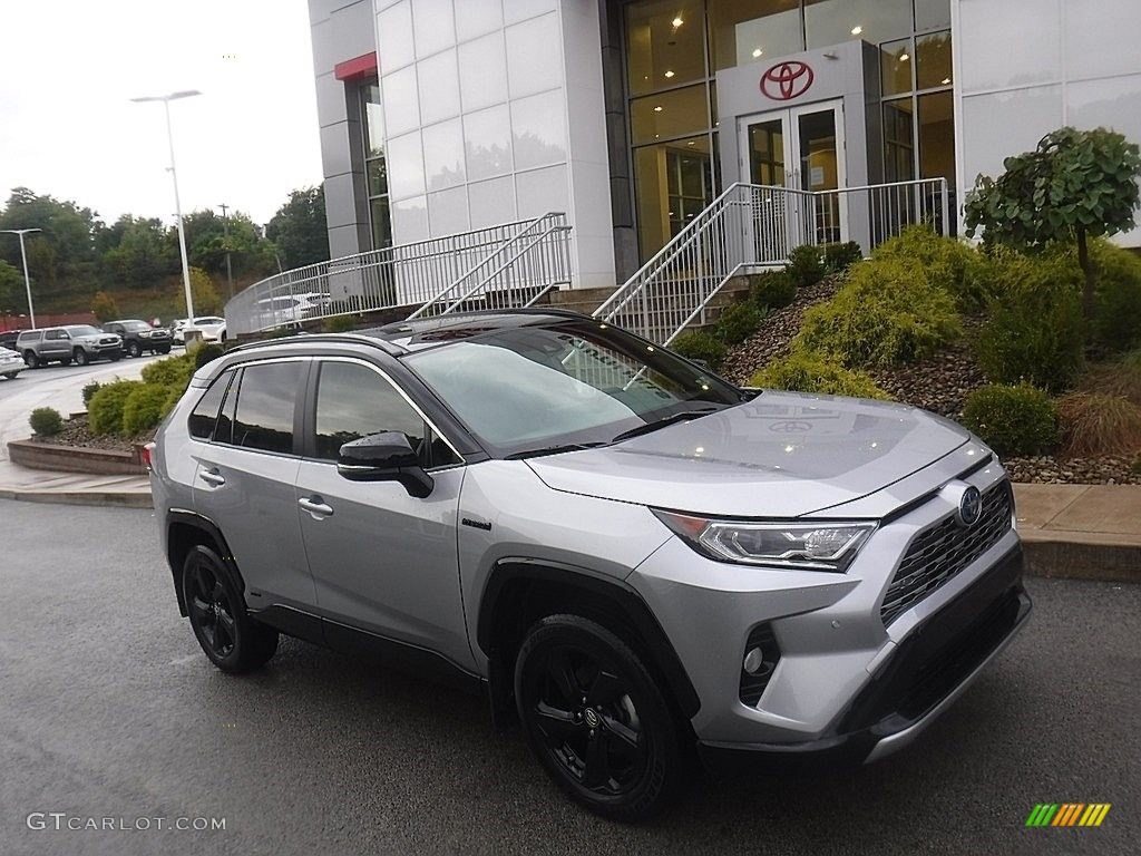 2019 RAV4 XSE AWD Hybrid - Silver Sky Metallic / Black photo #1