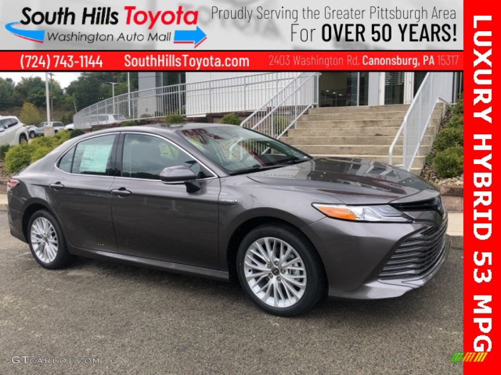 2020 Camry Hybrid XLE - Predawn Gray Mica / Black photo #1