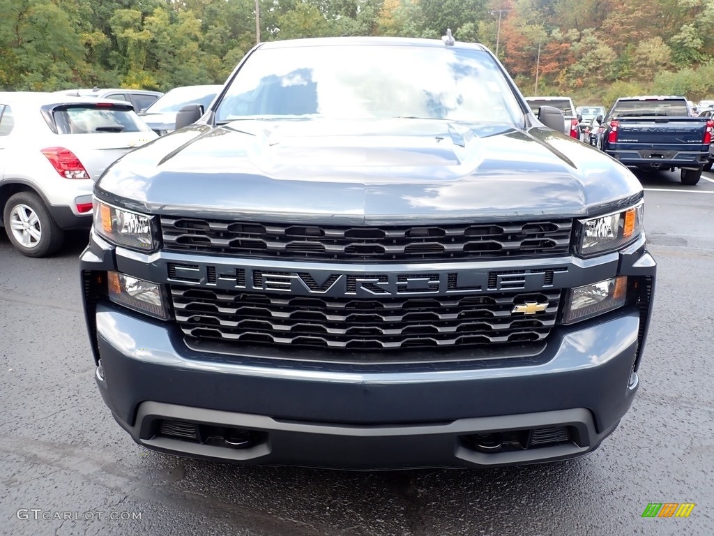 2020 Silverado 1500 Custom Crew Cab 4x4 - Shadow Gray Metallic / Jet Black photo #9